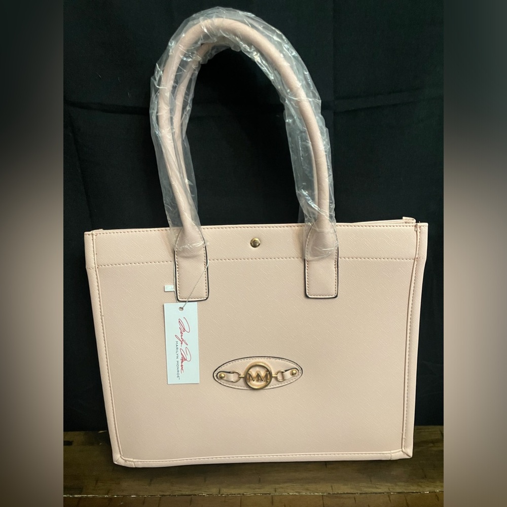 Marilyn Monroe Pale Pink Tote Handbag Purse W/Double Shoulder Straps NEW
